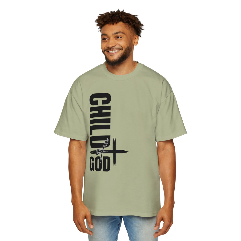 Men's Oversized Tee - Faith-Based Style | Child of God | Perfect Gift for Believers | Casual Christian Wear, Comfortable Fashion, Spiritual Tee, [...]