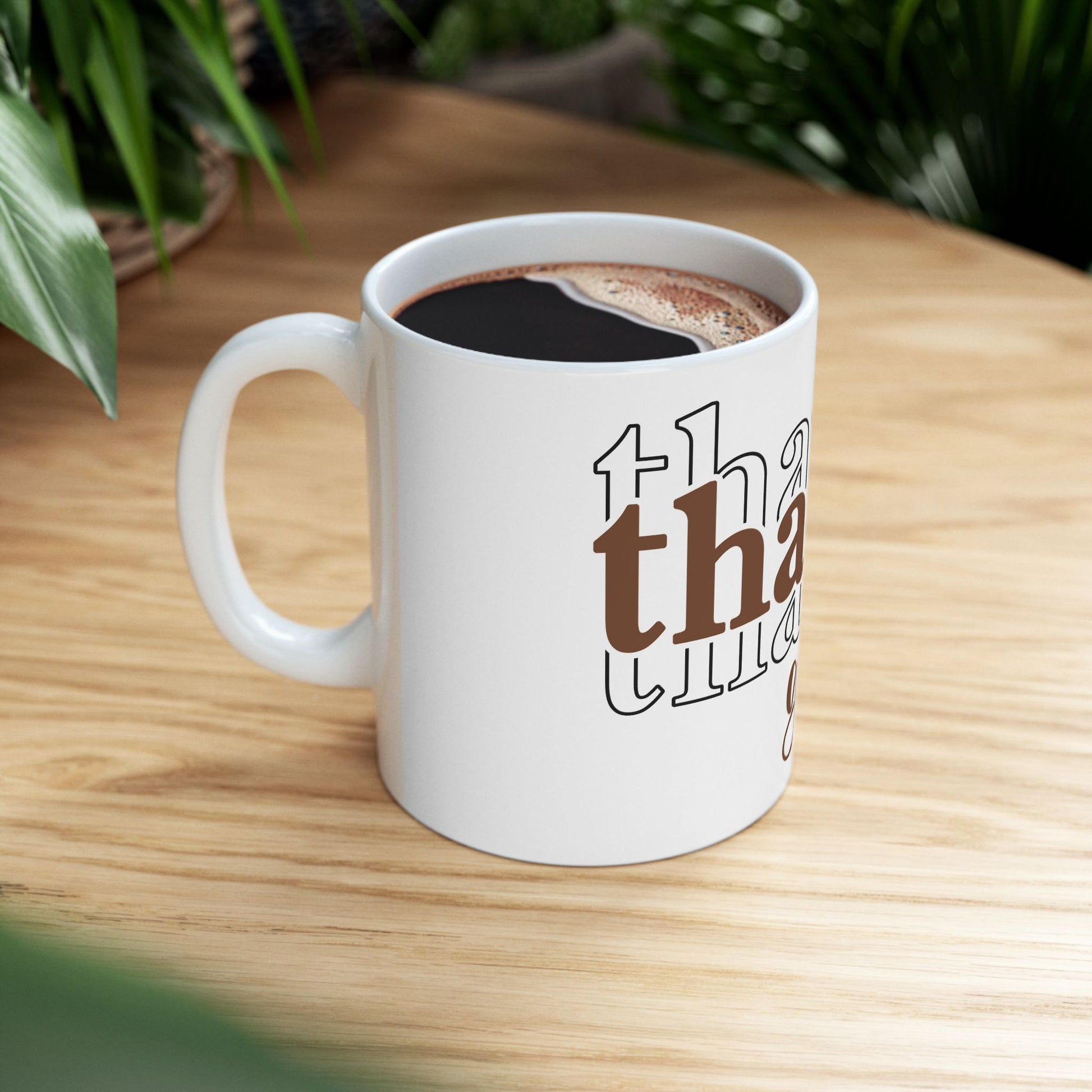 Thanksgiving Ceramic Mug, Coffee Cup (11oz/15oz)