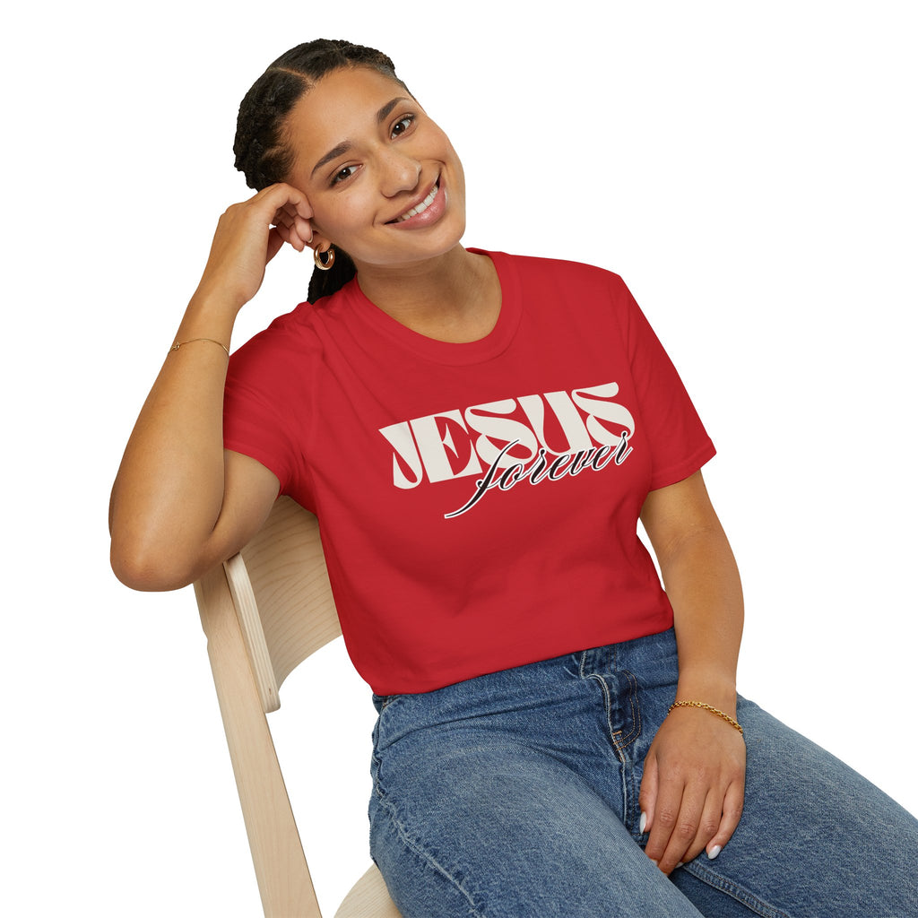 Jesus Forever Unisex T-Shirt | Comfy Casual Tee for Every Occasion, About Jesus Graphic, Classic fit