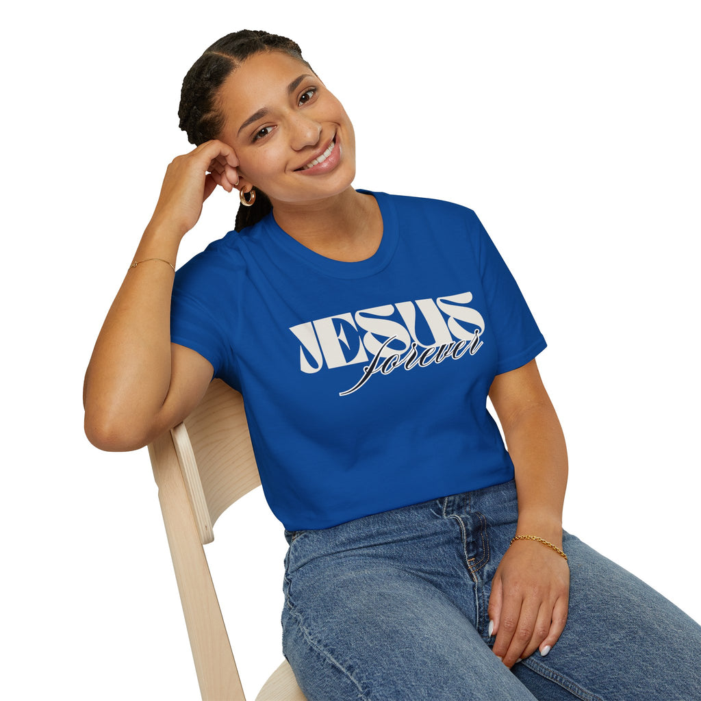 Jesus Forever Unisex T-Shirt | Comfy Casual Tee for Every Occasion, About Jesus Graphic, Classic fit