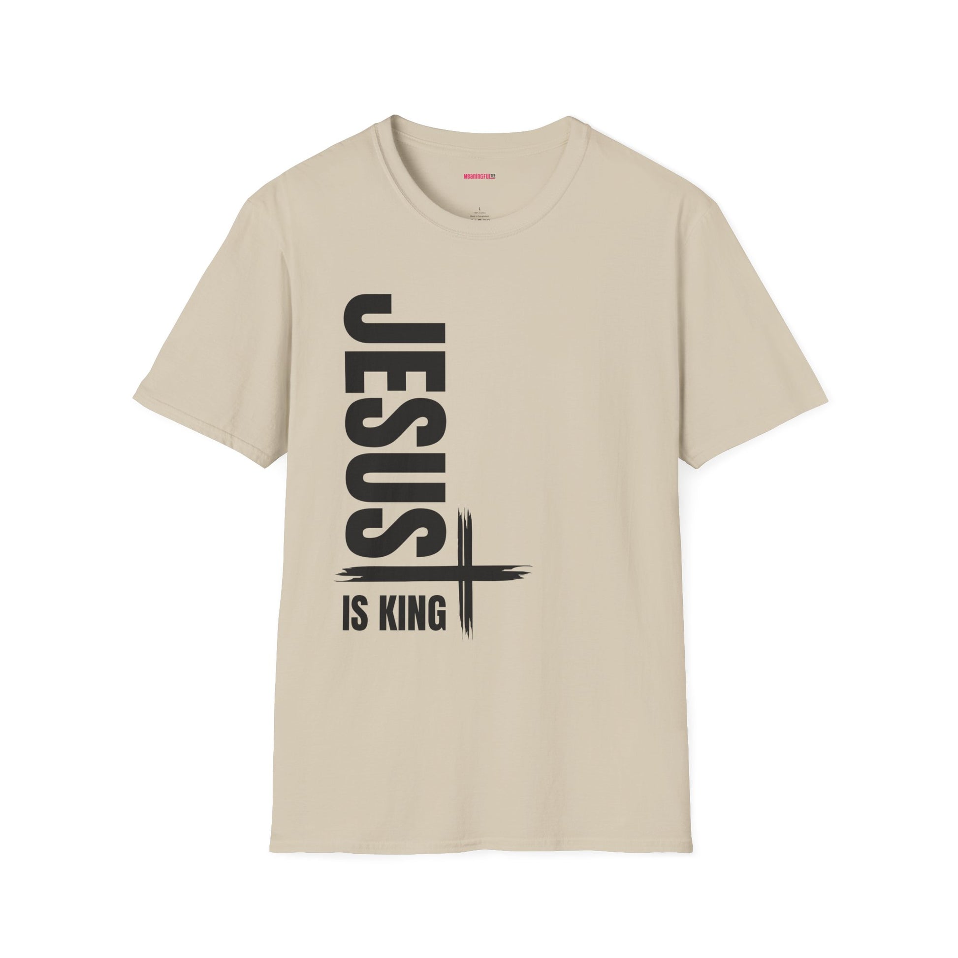 Christian Unisex T-Shirt - Jesus is King Faith-Based Tee for Believers