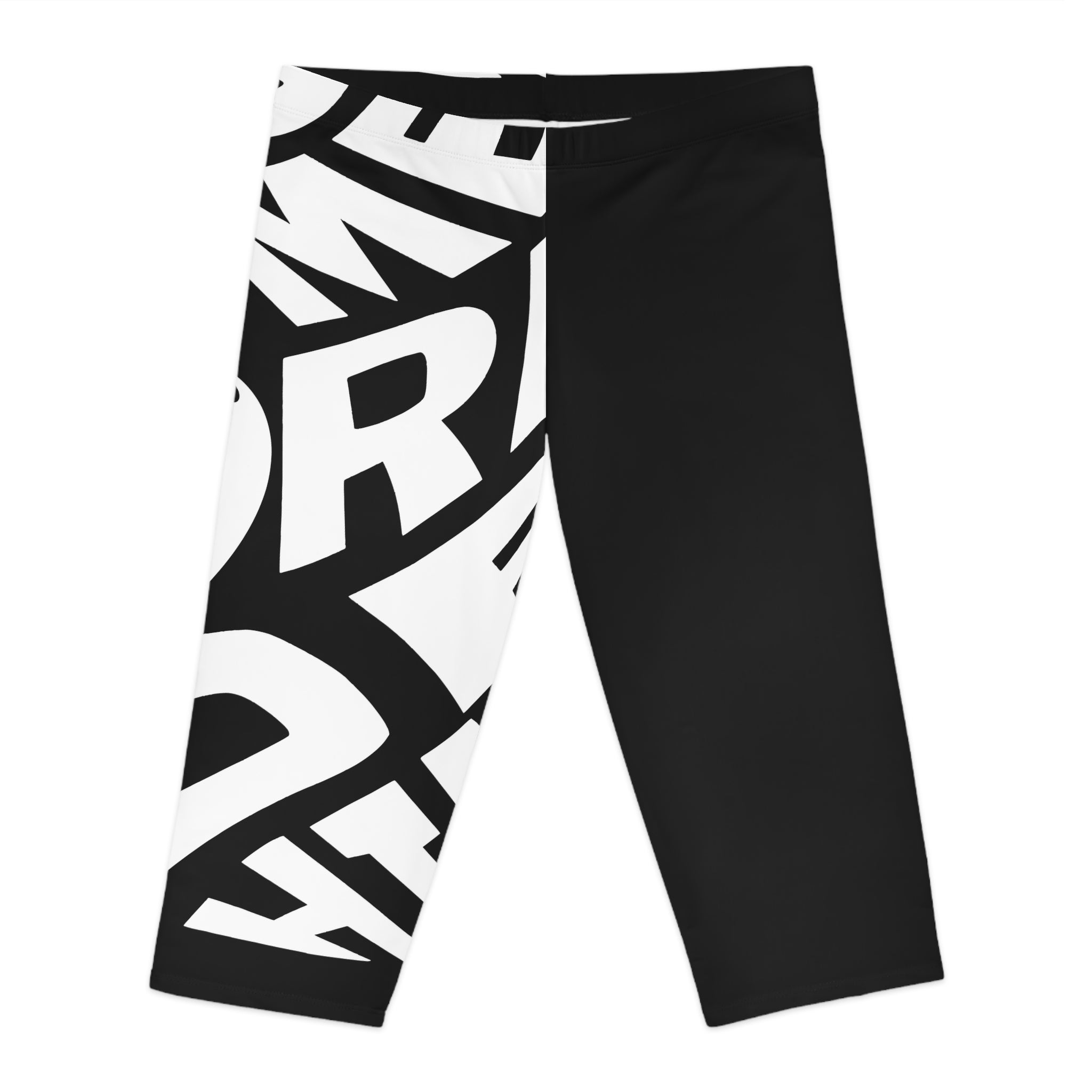 Women's Love-Themed Capri Leggings - Stylish Activewear, Fitness Gear, Casual Wear, Gift for Her, Workout Leggings