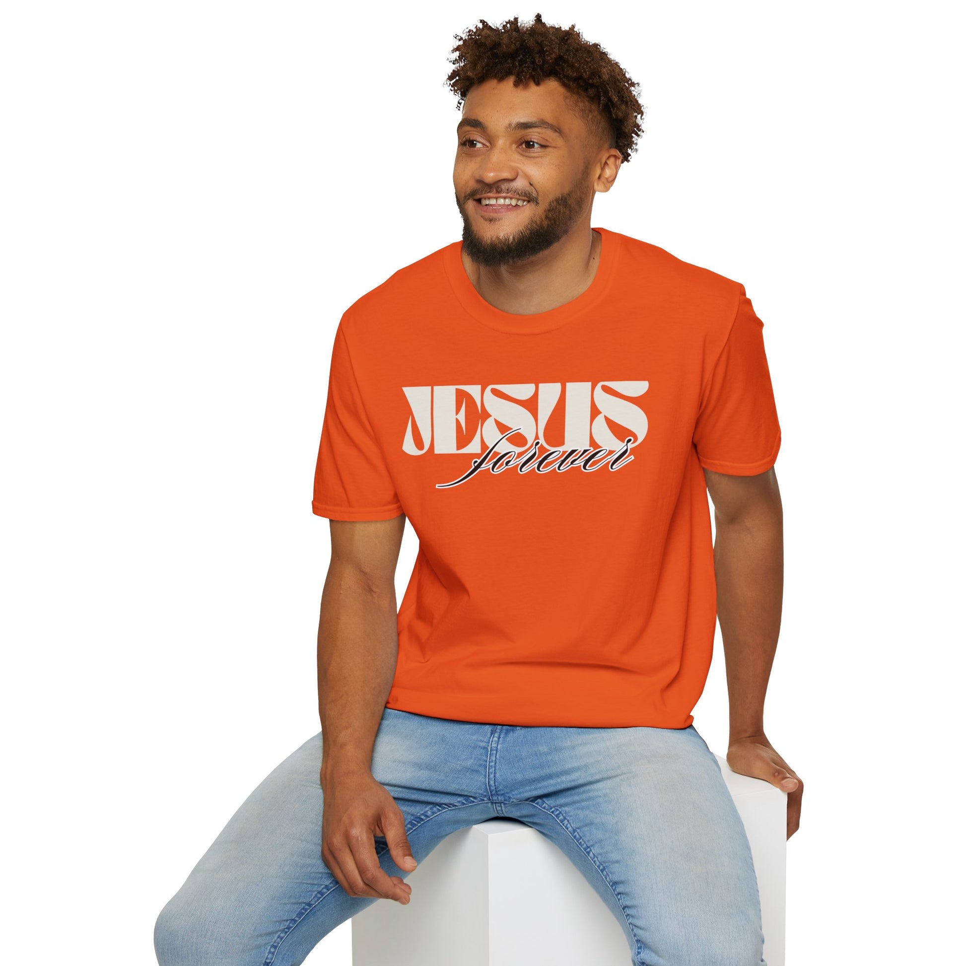 Jesus Forever Unisex T-Shirt | Comfy Casual Tee for Every Occasion, About Jesus Graphic, Classic fit