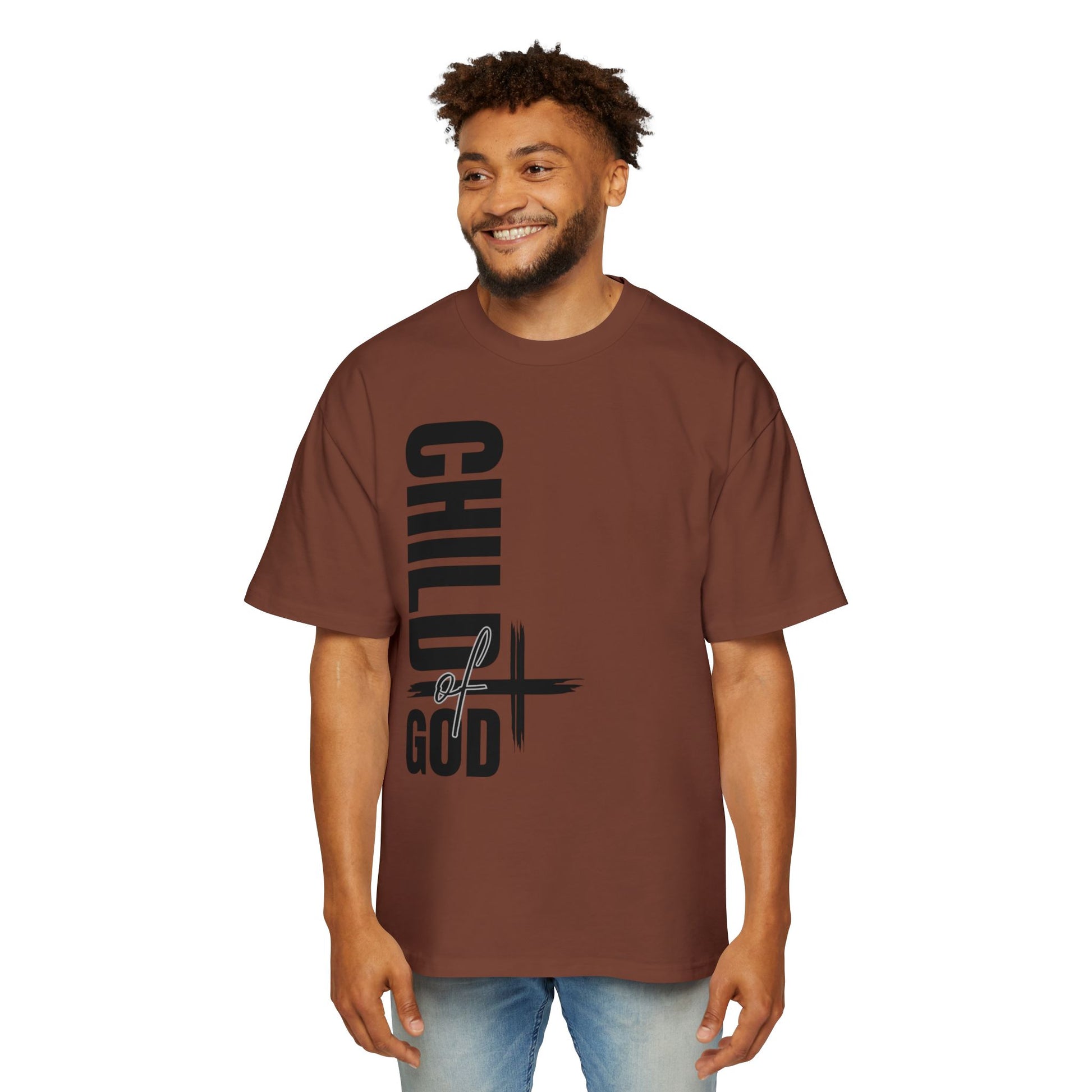 Men's Oversized Tee - Faith-Based Style | Child of God | Perfect Gift for Believers | Casual Christian Wear, Comfortable Fashion, Spiritual Tee, [...]