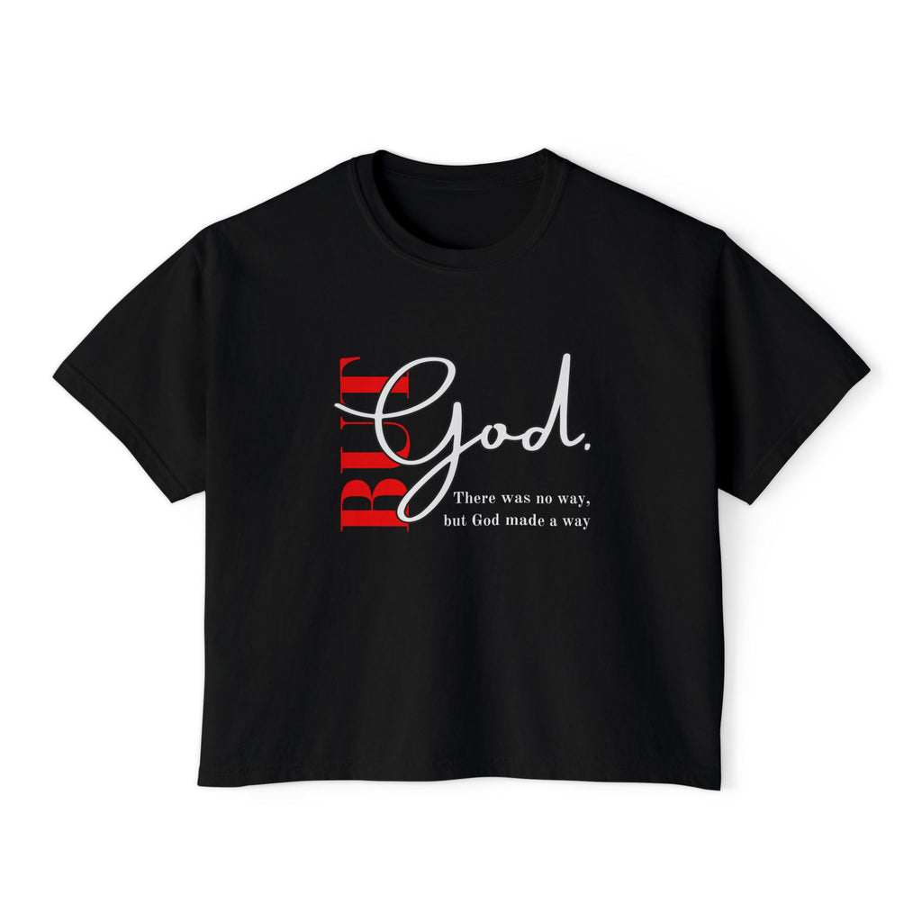 Faith-Inspired Women's Boxy Tee, Inspirational T-Shirt, Religious Gift, Casual Church Wear, Comfortable Everyday Style, Motivational Apparel