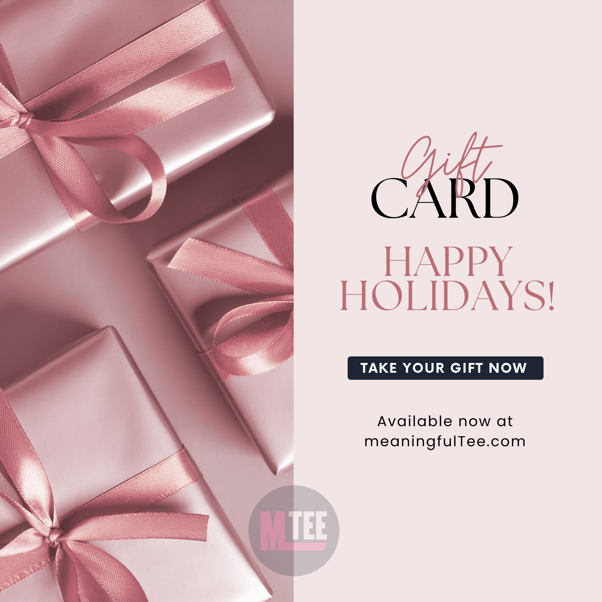 🎁 MeaningfulTee™ Holiday Gift Card – The Perfect Christmas Surprise